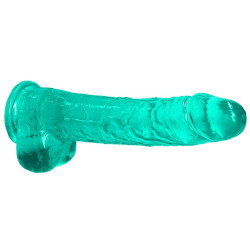 Real Rock Crystal Gode Crystal Clear 19 x 4.5cm Vert